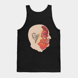 Anatomy Of Face Muscles - Nurse Or Physician Tank Top